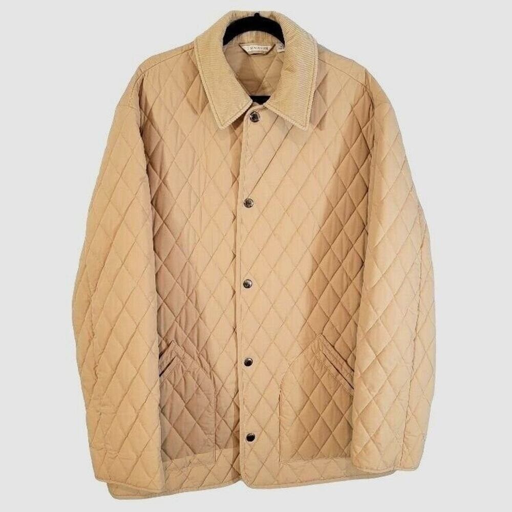 Quilted Chore Jacket Tan Sz Large Light Puffer Layering Pockets 1 Madison